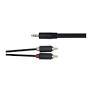 3.5mm to 2 x RCA 1mt Lead
