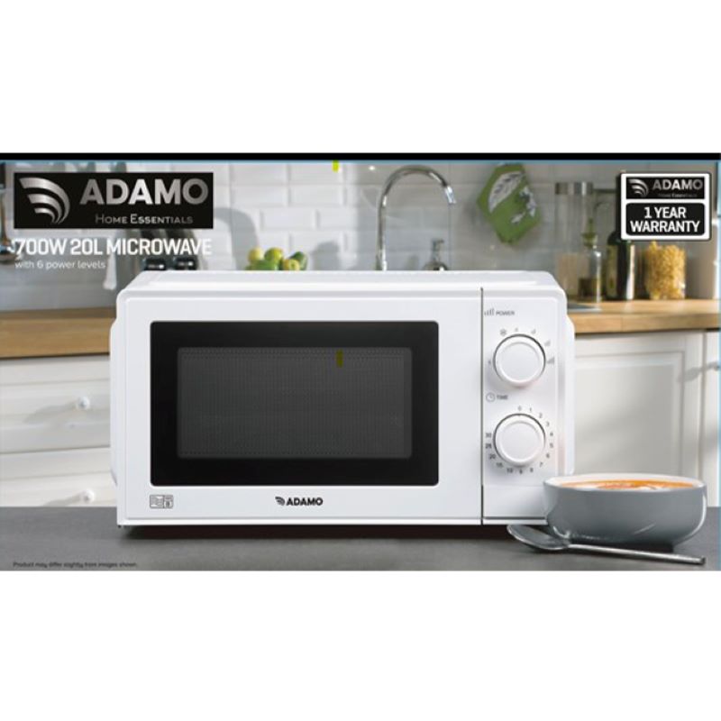 Adamo 700w White Microwave