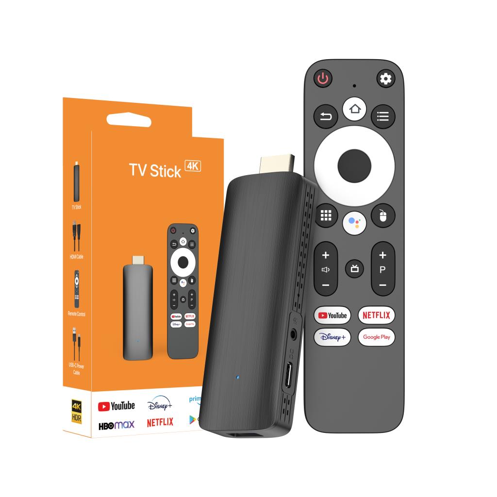 [033079] Android12 TV Stick 4K UltraHD | Black