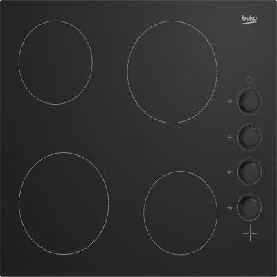 [HIC64102] Beko 4 Ring Trimless Ceramic Hob c/w Control Knobs