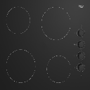 Beko 4 Ring Trimless Ceramic Hob c/w Control Knobs