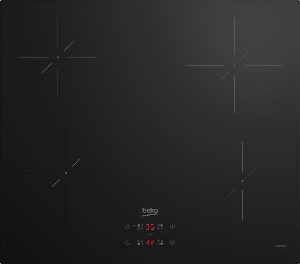 [HII64401QT] Beko 4 Ring Trimless Touch Control Induction Hob
