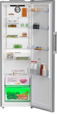 Beko Aeroflow Tall Larder Fridge Harvestfresh | S/Steel
