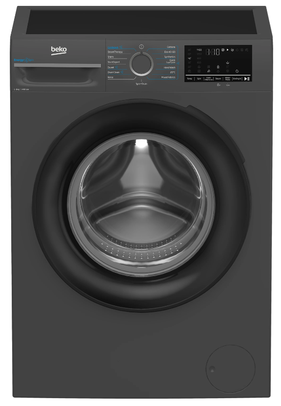 [BM3WT4941IA] Beko Anthracite 9kg 1400rpm Washing Machine with EnergySpin and IronFast