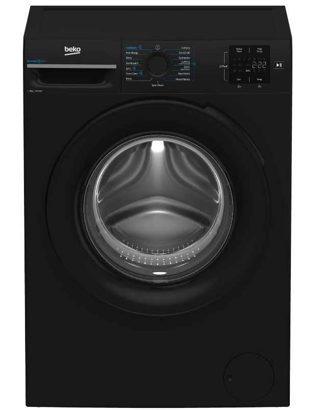 [BM3WT3941B] Beko Black 9kg 1400 Spin Washing Machine | Energy Spin