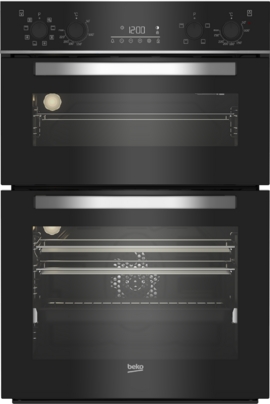Beko Black Built In MultiFunction Double Oven