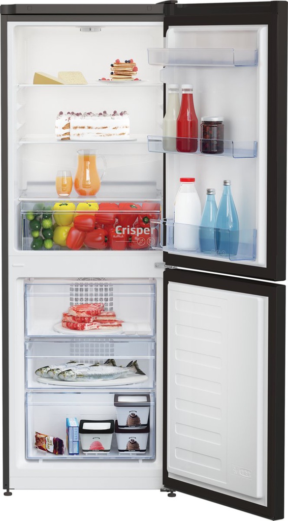 Beko Black Frost Free 55cm Fridge Freezer