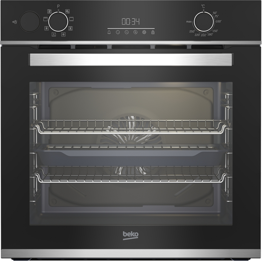 [BBIS25300XC] Beko Built In Single Fan Oven c/w AeroPerfect | S/Steel