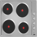 Beko S/Steel 4 Ring Solid Plate Electric Hob