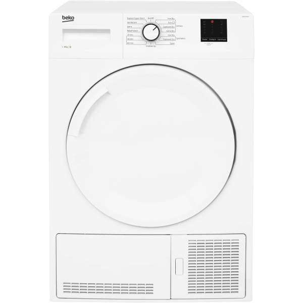 [DTBC10001W] Beko White 10kg Condenser Tumble Dryer