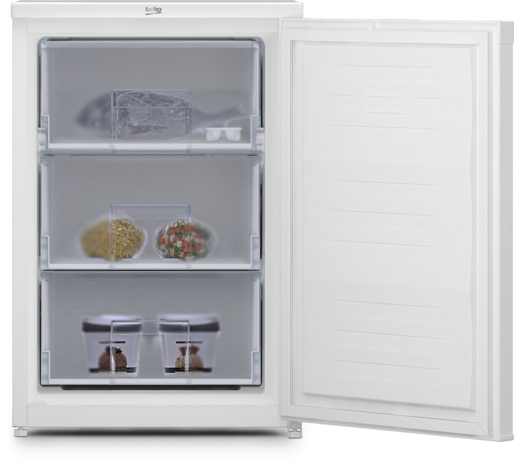 [UFS4584W] Beko White 55cm Under Counter Upright Freezer c/w Frost Guard