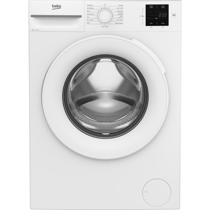 [BM1WT3821W] Beko White 8kg 1200 Spin Washing Machine