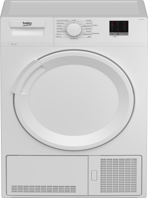 [DTLCE80051W] Beko White 8kg Condenser Tumble Dryer