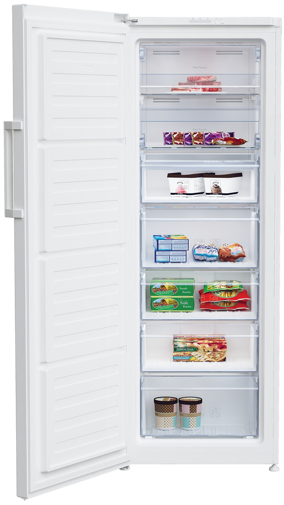 [FFP4671W] Beko White Tall Frost Free Upright Freezer
