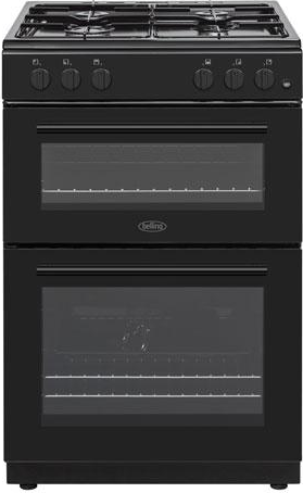 Belling 60cm Black Twin Cavity LPG Gas Cooker