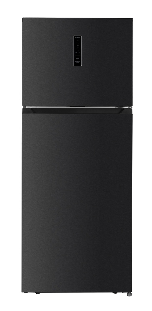 Belling Black Steel 60/20 Top Mount TOTAL NO FROST Fridge Freezer