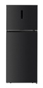Belling Black Steel 60/20 Top Mount TOTAL NO FROST Fridge Freezer