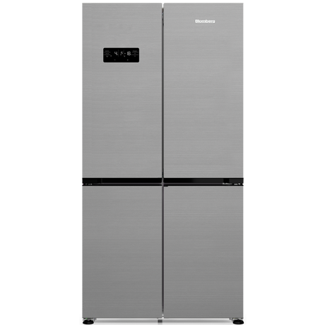 [KQD114VPX] Blomberg S/Steel 4-Door French Style Fridge Freezer