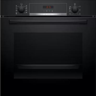 [HBS573BB0B] Bosch Black Pyrolytic Built In Single Oven 5yr