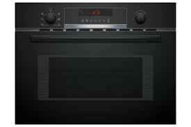 Bosch Black S/Steel Compact Microwave Oven Combi