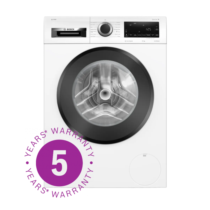 Bosch White 10Kg 1400 Spin iDos Washing Machine | 5 Year Warranty