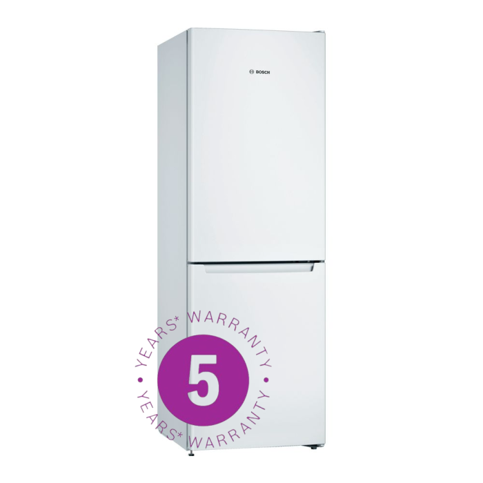 Bosch White Full No Frost Fridge Freezer| 5 Year Full warranty