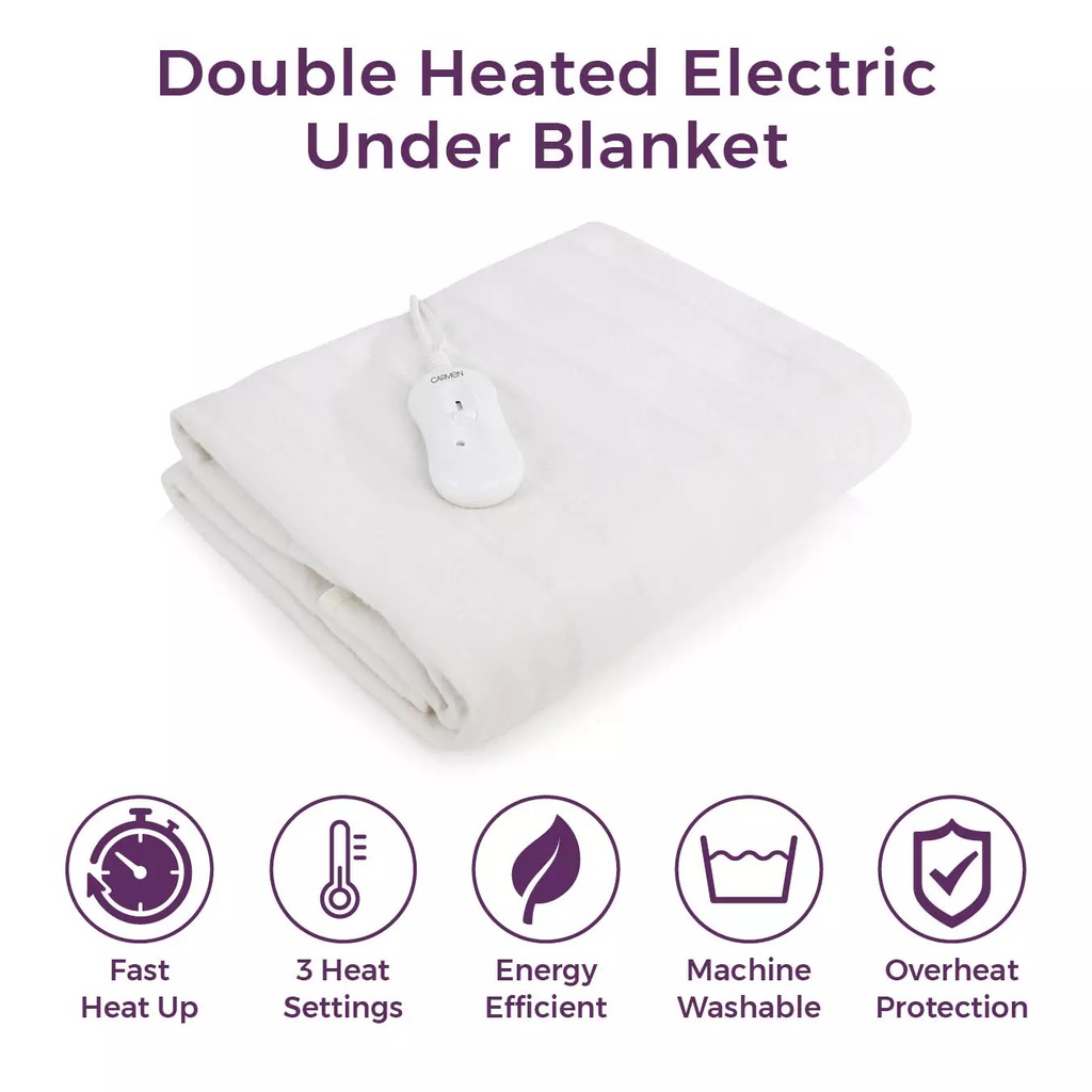 [C81193] Carmen Double Electric Heated Under Blanket