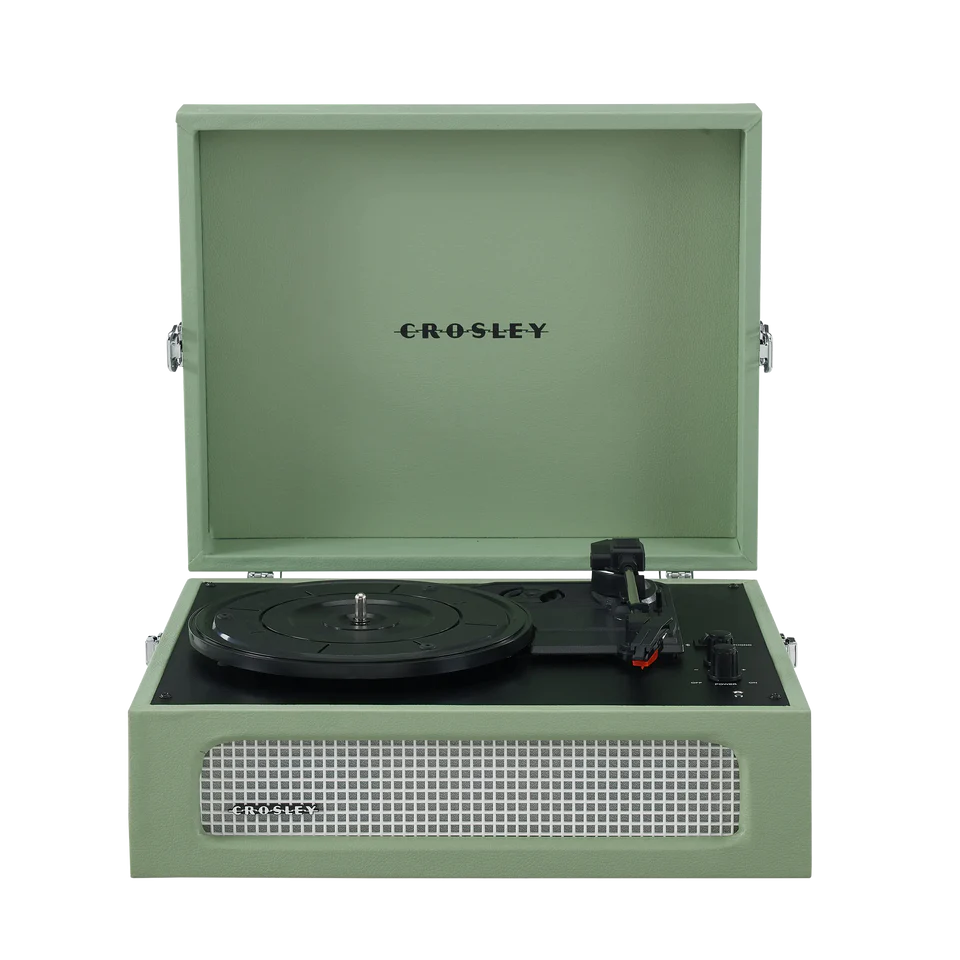 Crosley Vintage Portable Turntable Record Player | Light Green
