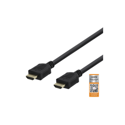 DeltaCo 1 Metre Premium High-Speed HDMI Plug - Plug Cable