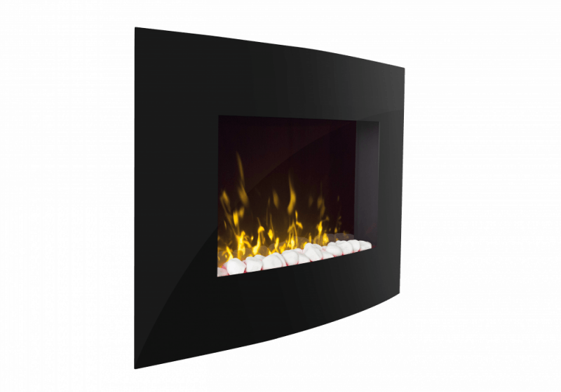 [ART20] Dimplex Artesia 2Kw Black Glass LED Wall Mounted Fire