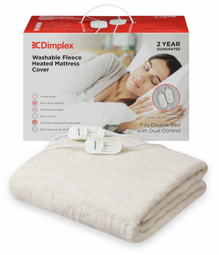 [DMC3002] Dimplex Double Fleece Fully Fitted Mattress Cover Heated Electric Under Blanket