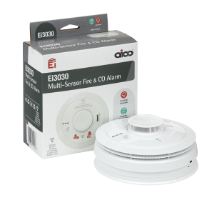 EI Mains Multi Sensor Fire & Carbon Dioxide alarm