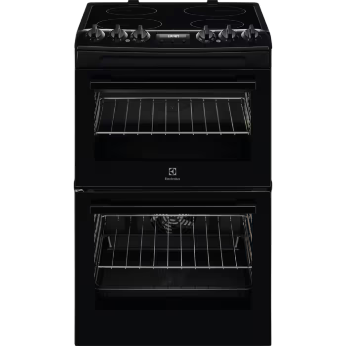 [LKR555100B] Electrolux Black 55cm Ceramic Electric Cooker | Catalytic Liners