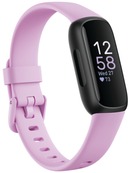 [79-FB424BKLV] FitBit Inspire3 Activity Tracker | Black/Lilac Bliss