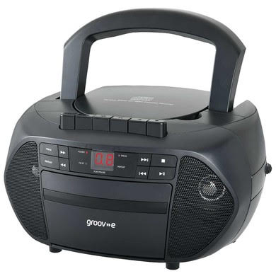 [GVPS833] Groov-e Portable CD & Casette Radio