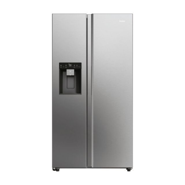 Haier S/Steel American Style Fridge Freezer Plumbed Ice & water