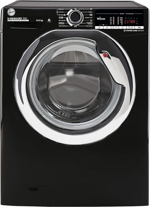[H3DS4965TACBE-80] Hoover Black 9kg + 6kg 1600 Spin Washer Dryer