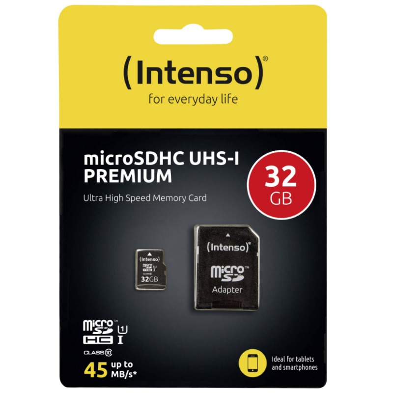 [3423480] Intenso 32Gb MicroSD UHS-I Premium Memory Card