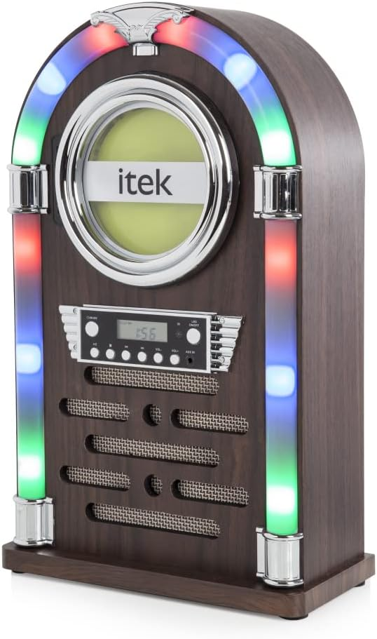[i60018CD] Itek Mini Bluetooth Jukebox Station c/w CD Player & FM Radio