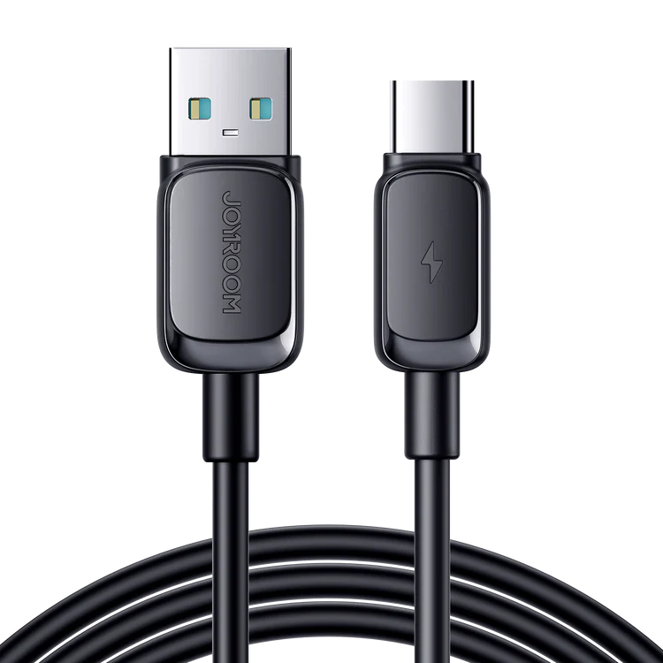 [HL-027A14-B] JoyRoom 3A USB Type A - C Fast Charging Data Cable | 1.2Mt Black