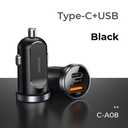 JoyRoom Mini Dual-Port 30W Smart Car Charger PD+QC3.0