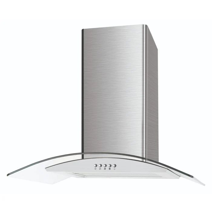 Cata 60cm Curved Glass Hood Stainless Steel