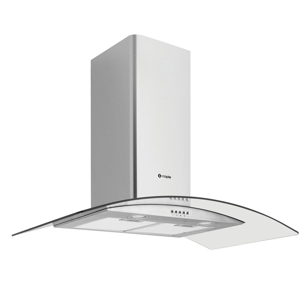 [LA-110CVDGLSS] Luxair curved glass 110cm Stainless