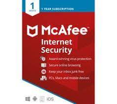 McAfee Antivirus One year 1 Device
