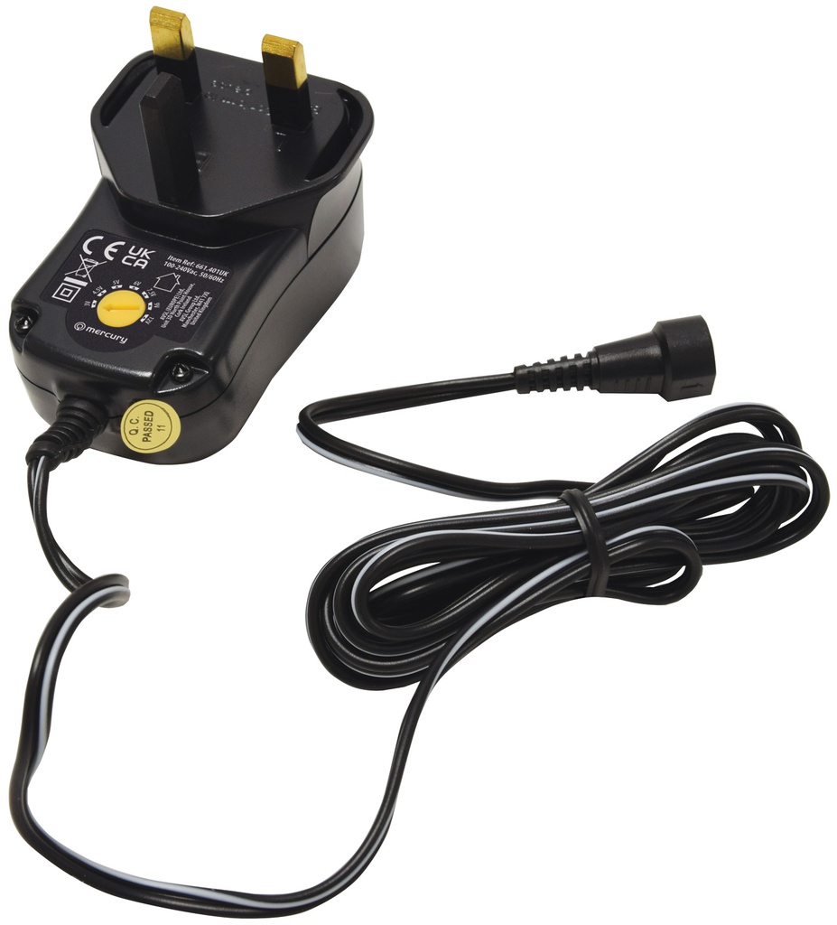 [661401] Mercury Universal 1000mA 3-12v Power Supply Adaptor