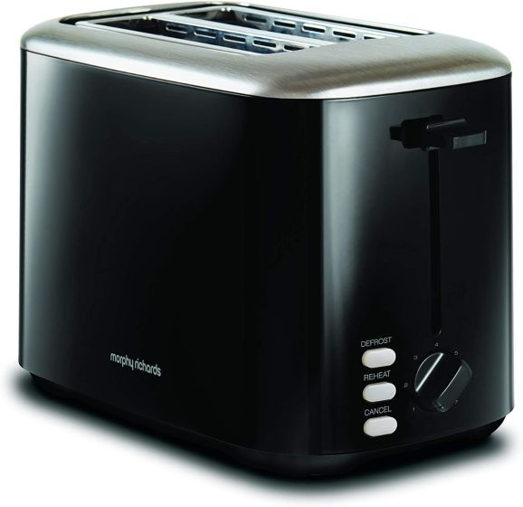 [222064] Morphy Richards Equip Black Toaster
