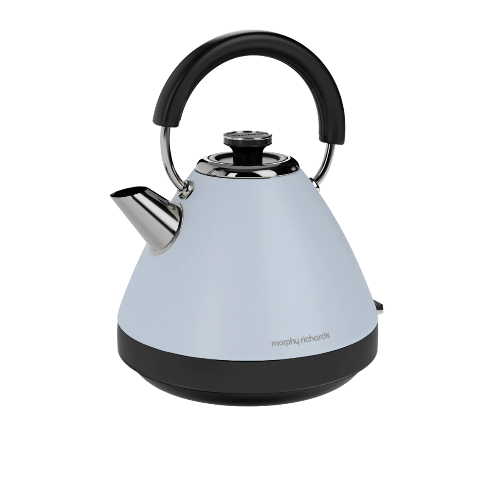 Morphy Richards Venture Metal Pyramid Kettle | Duck Egg Blue