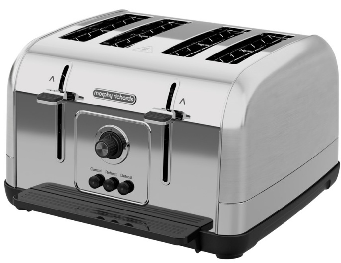 Morphy Richards Venture Stainless 4 Slice Toaster