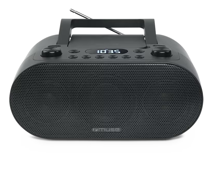 Muse Portable Radio CD/MP3 Player c/w Bluetooth & USB Port | Black
