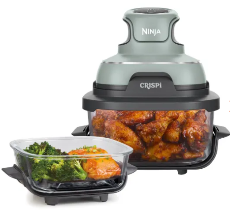 Ninja CRISPi 4in1 Portable Glass Air Fryer | Sage Green
